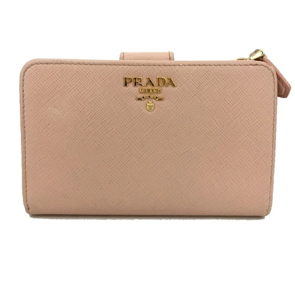 Prada Handbags - Prada Saffiano Pink Women's Wallet